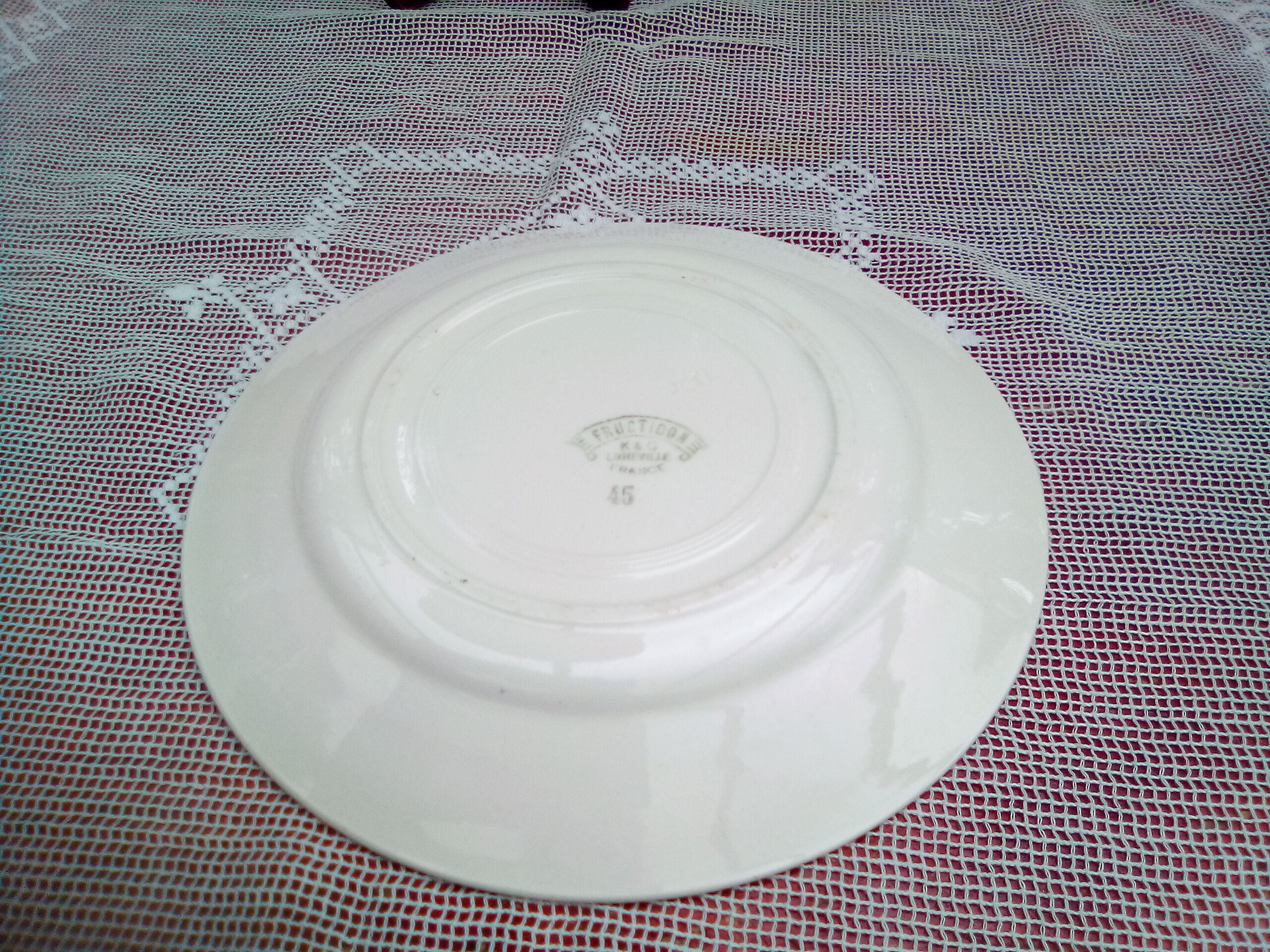 6 flat plates Fructidor KG Lunéville