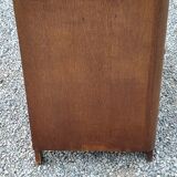 Vintage oak chest of drawers legs compass 3 drawers from the 50s