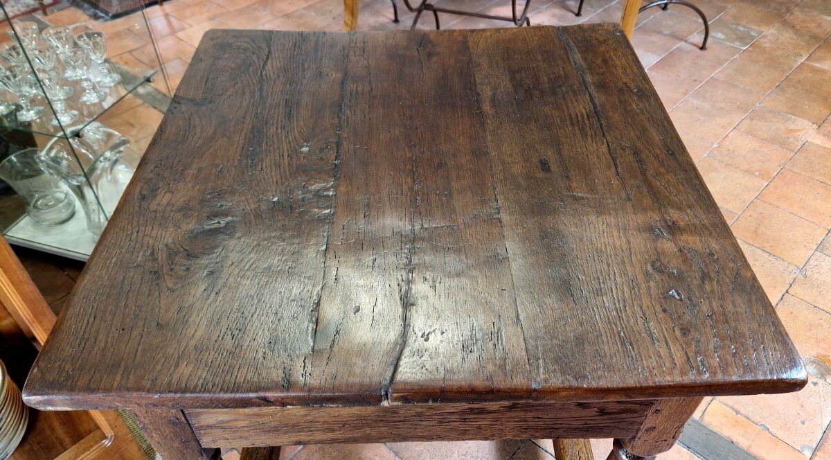 Table en chêne, début XIXe