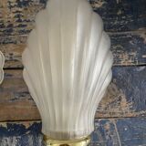 Pair of shell appliques or glass paste shells