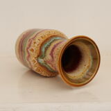 Multi-coloured sandstone vase