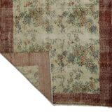 Turkish Anatolian Handmade Vintage Area Rug 197 cm x 116 cm