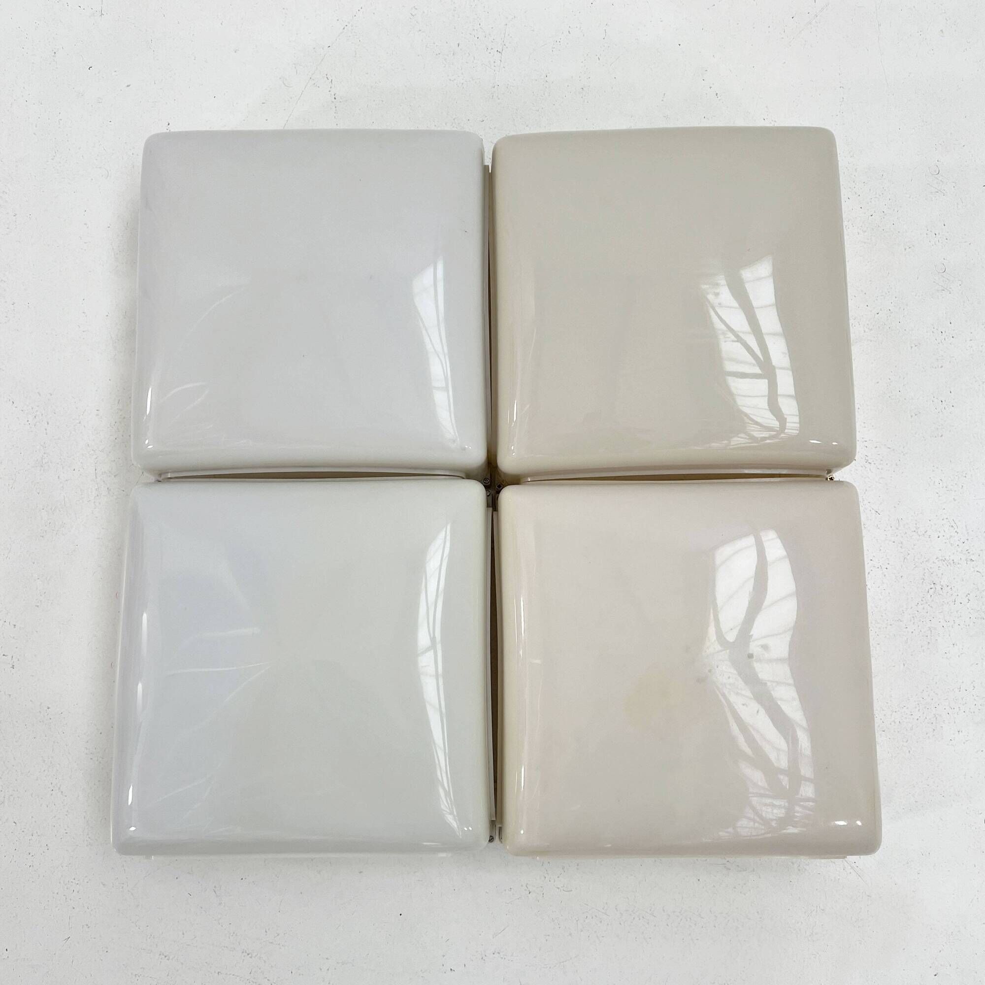Set of 4 Cnosso Wall Lights by Angelo Mangiarotti for Artemide, 1960