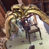 Golden rocaille mirror