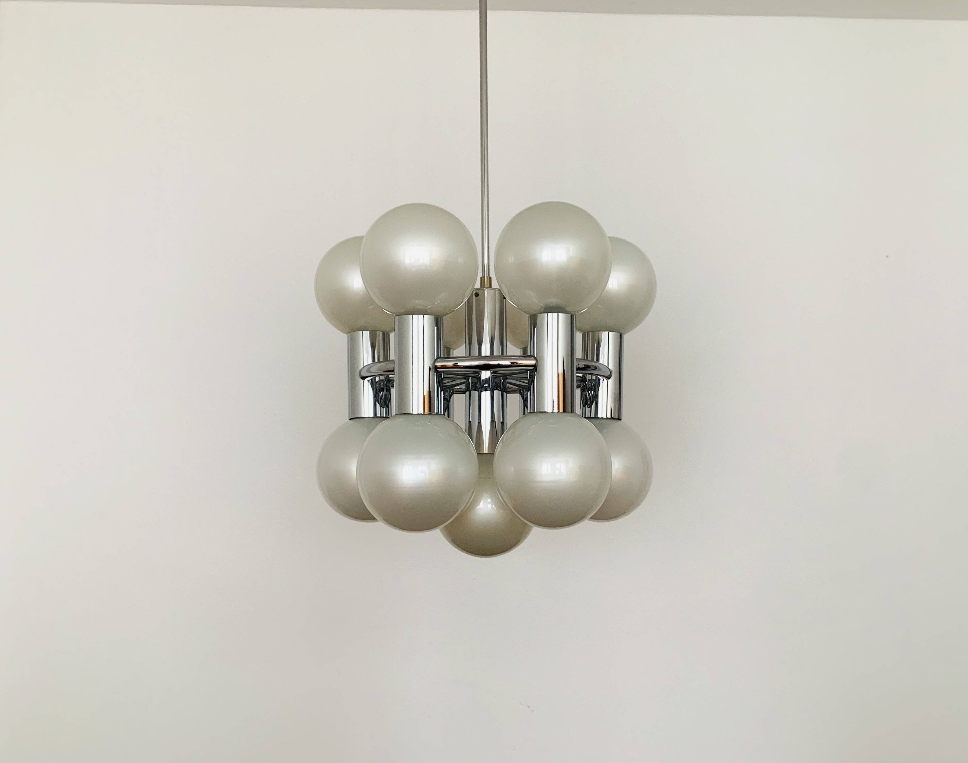 1970s Sputnik Chandelier by Motoko Ishii for Staff