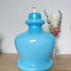 Vintage turquoise opaline glass pendant – 1960s/70s