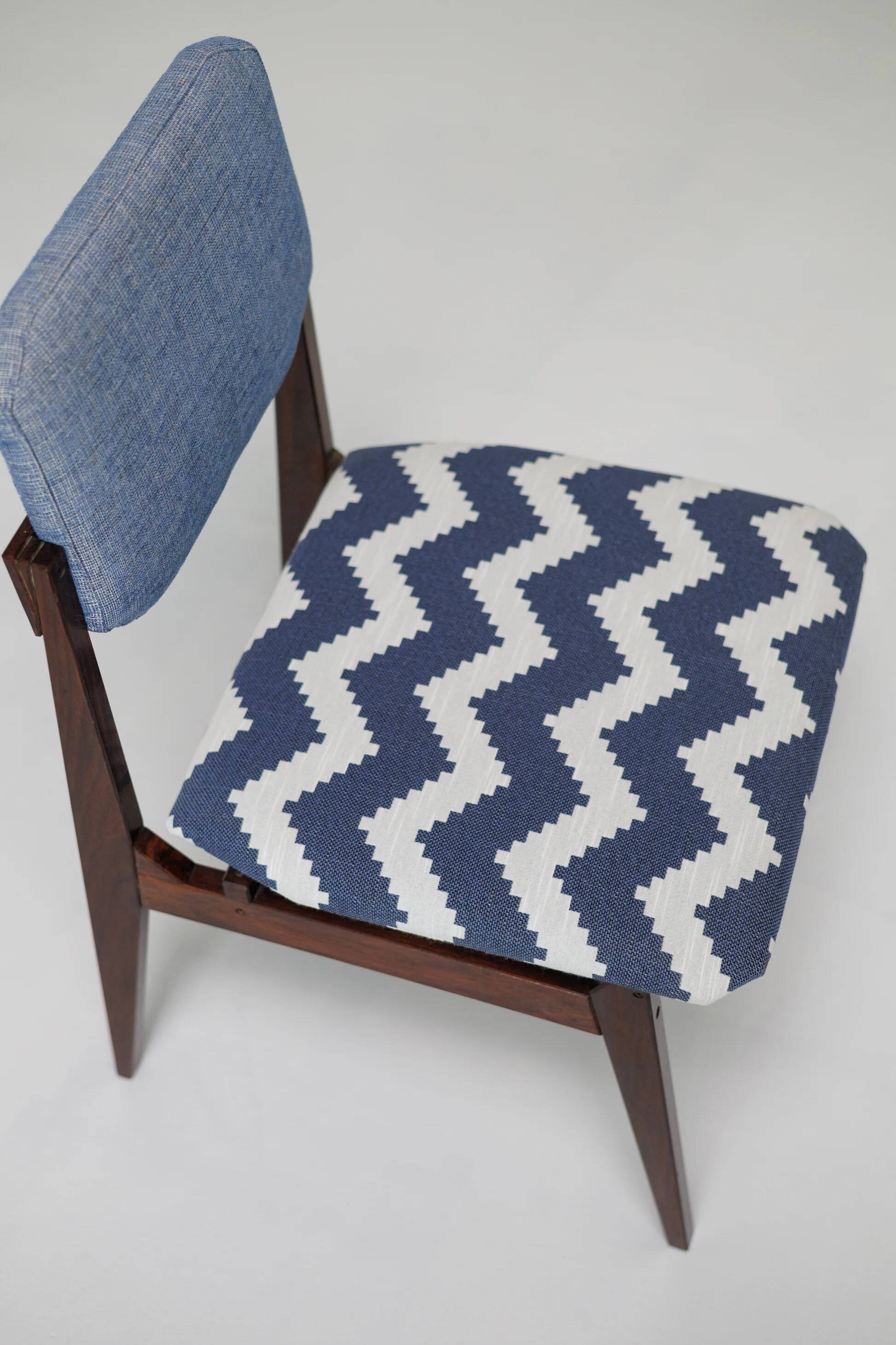 Set of six Italian mid-century dining chairs, 1960s