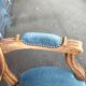 Pair of armchairs old medallion style louis xvi
