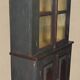 Antique display cabinet in patinated hardwood, 18th-19th century.