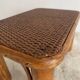 Vintage low rattan stool