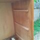 Commode en rotin ancien vintage pieds compas
