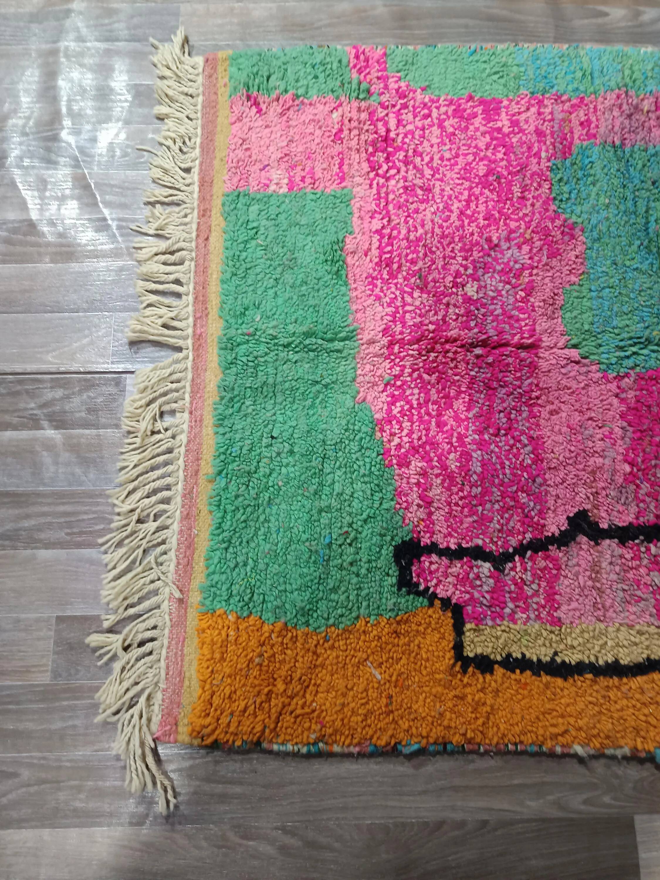 Handmade traditional carpet 250cm x 150cm Moroccan