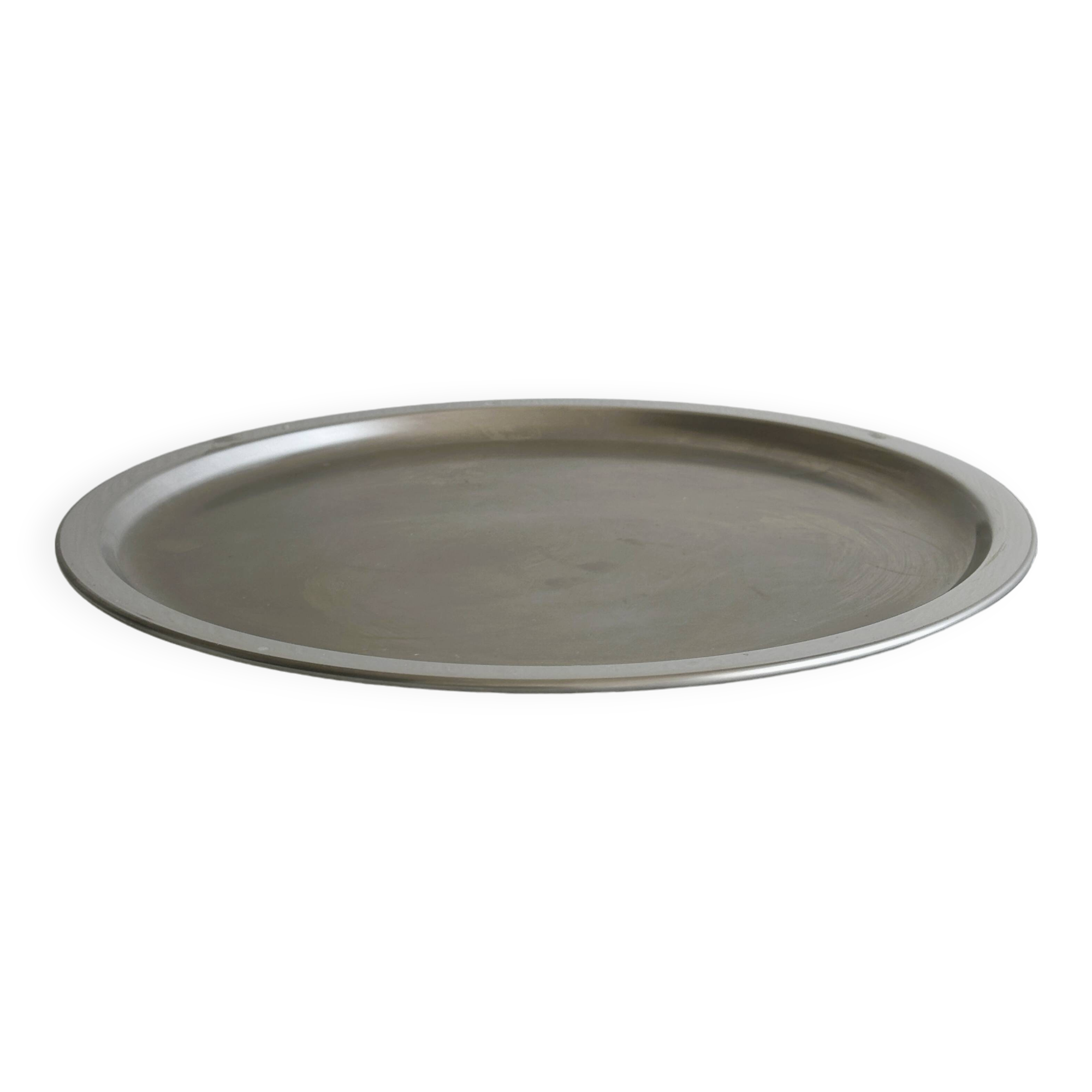 Round stainless steel tray