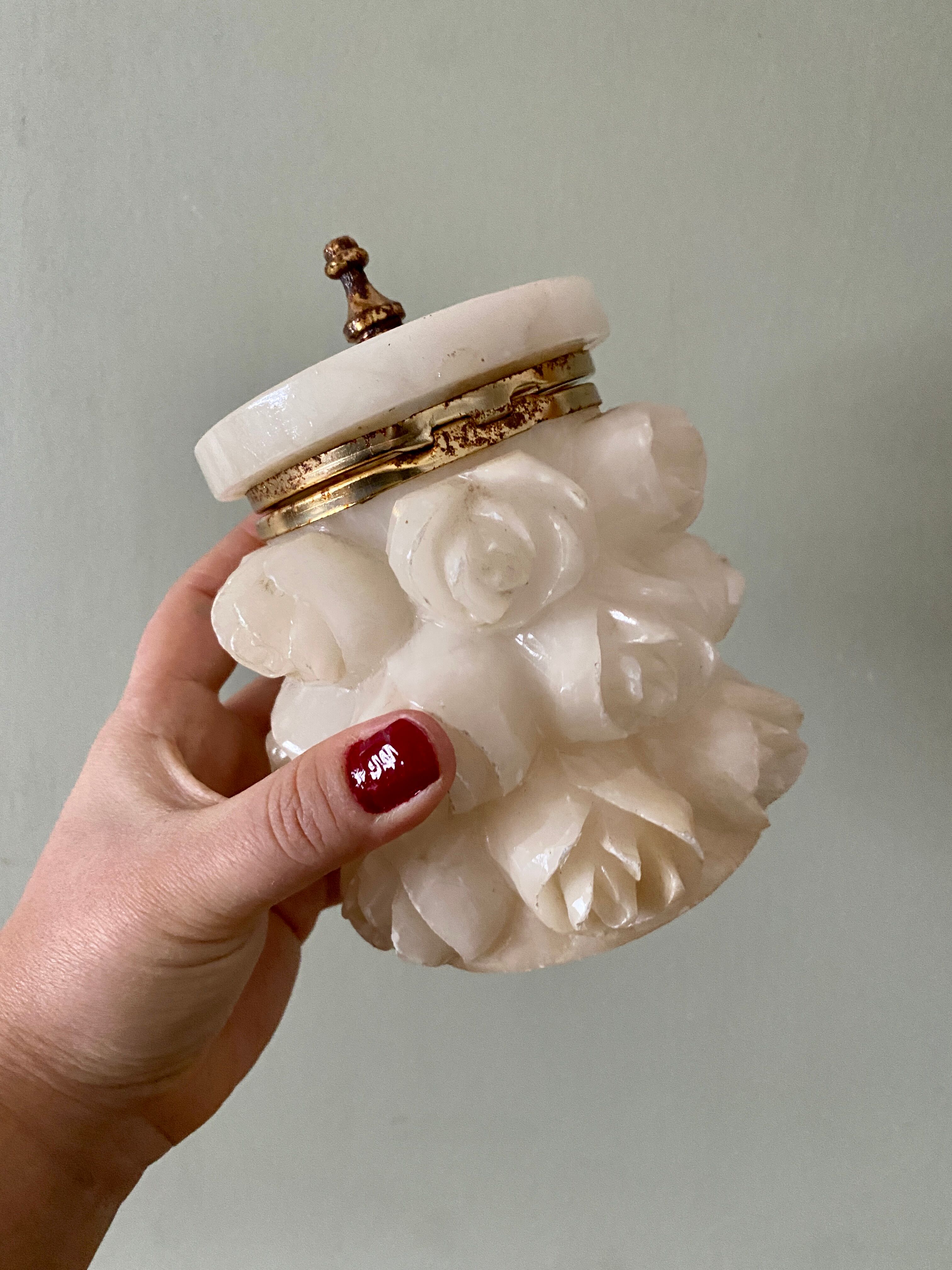 Vintage alabaster box