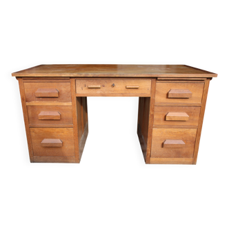 Minister's / Notary's Office in Solid Oak - Authentic & Spacious