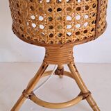 Bamboo bedside lamp and canning