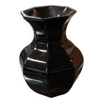Vase cristal noir
