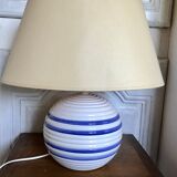 Vintage enamelled ceramic lamp base