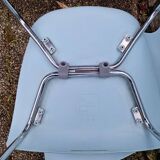Vico Magistretti (1920-2006) for Kartell - Series of 4 chairs - Maui model - Sky blue color