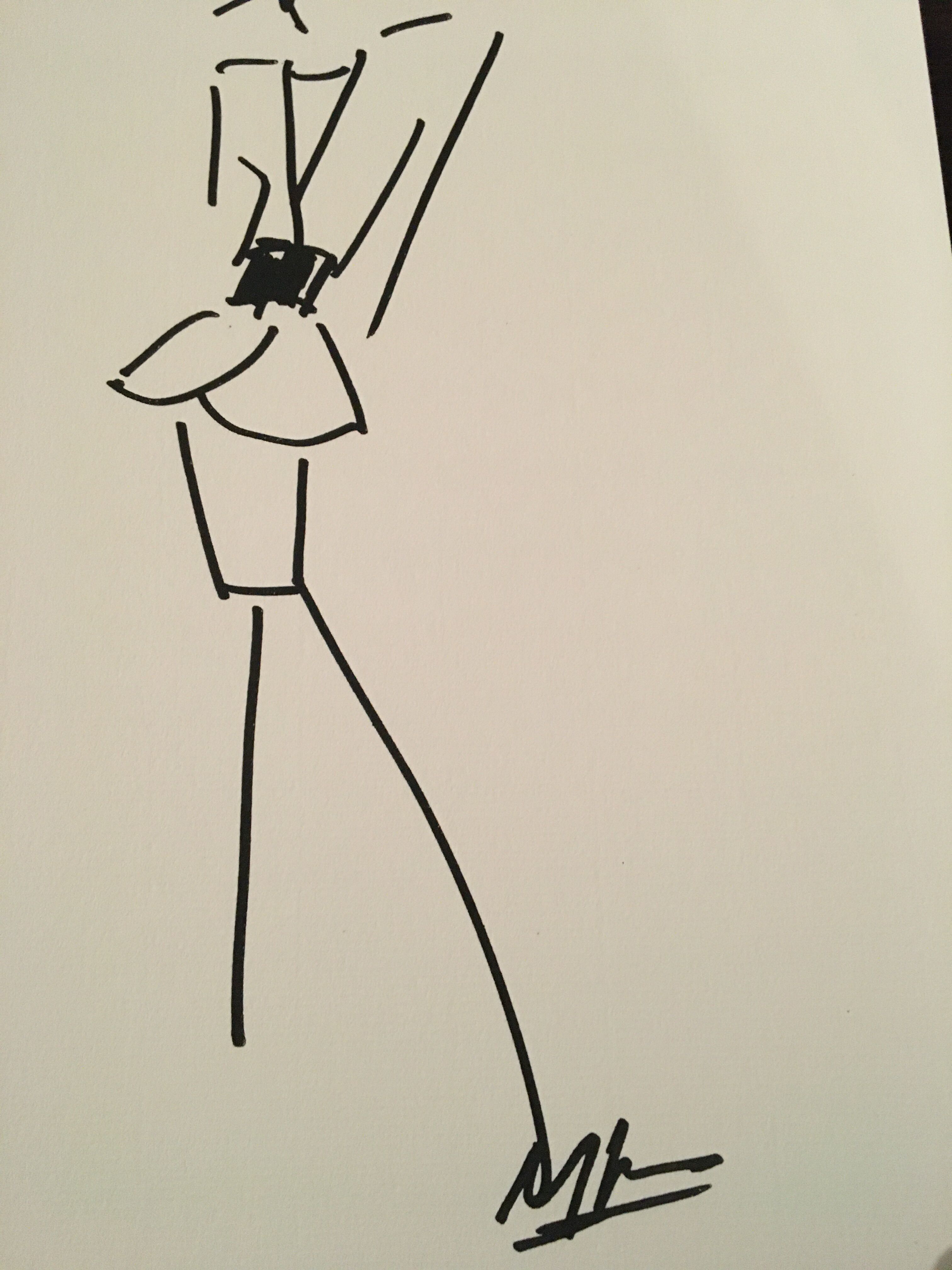 Christian dior, press fashion illustration "spring collection - summer 1986"