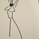 Christian dior, press fashion illustration "spring collection - summer 1986"