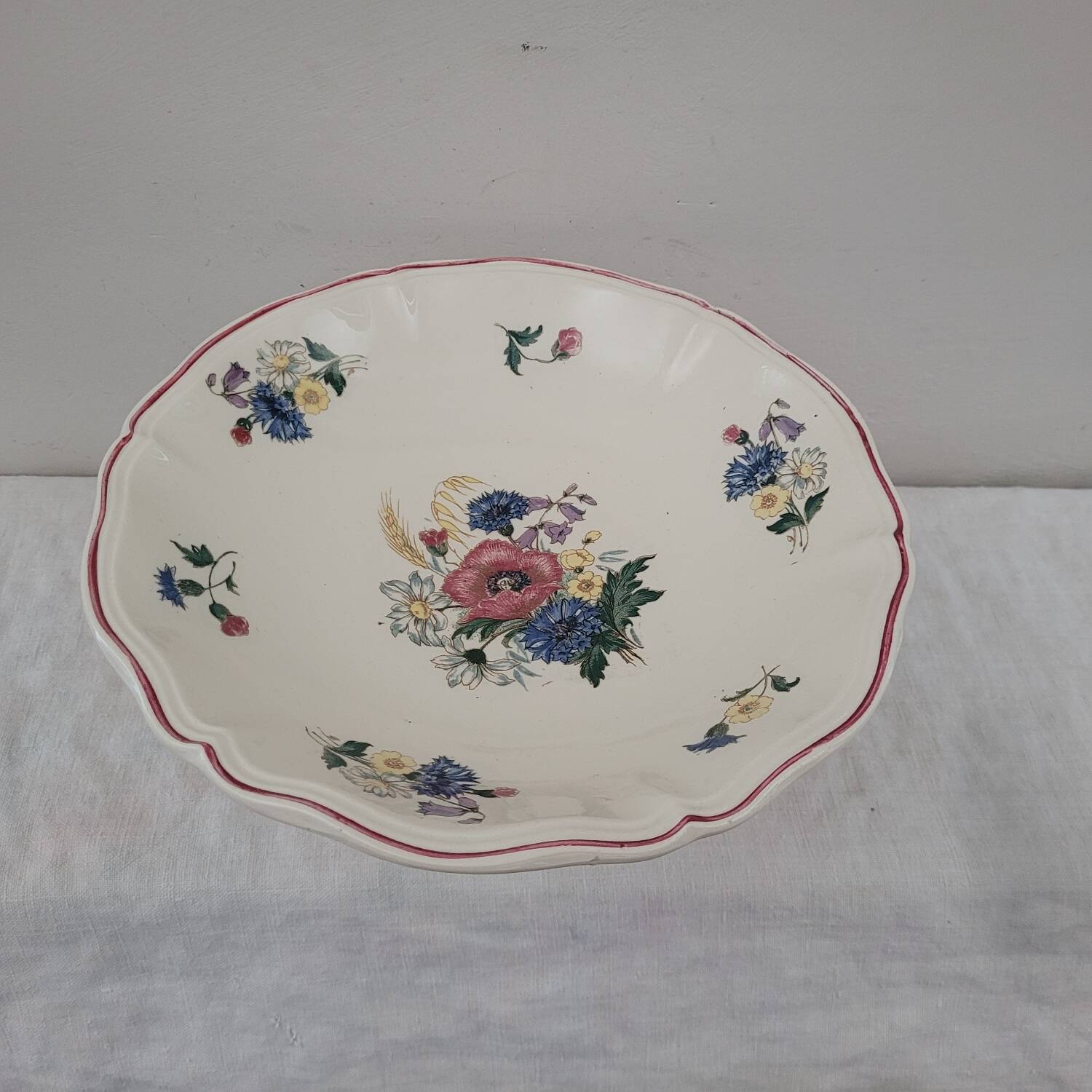 Rustic Compote Dish Digoin Sarreguemines 1930