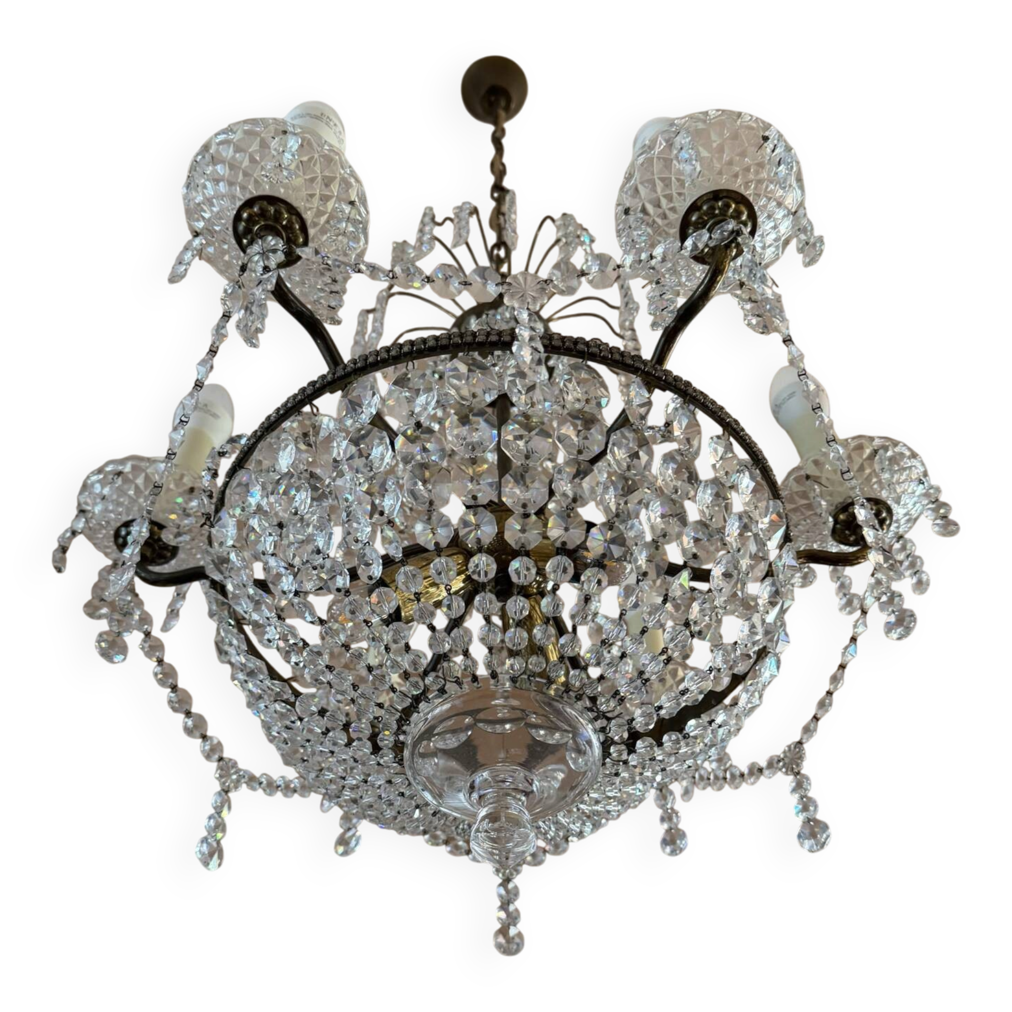Crystal balloon chandelier from the 1960s.