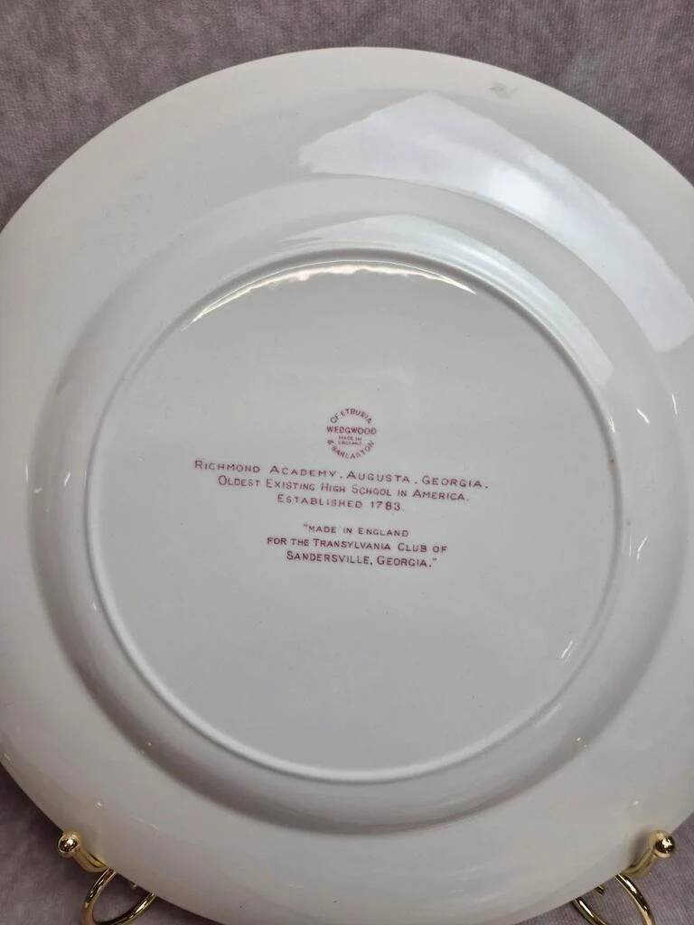 Set of 4 Wedgwood Georgia Historical Plates Mulberry England vintage