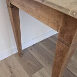 Solid wood farmhouse table