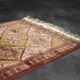 Vintage handwoven Turkmen Ersari oriental rug, 1950s.