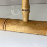 old Bamboo style wall coat rack