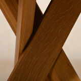 Pierre Chapo Stool S31A in solid Oak wood by Chapo Creation, France