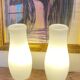 Paire de lampes en verre Mylonit Ikea 1990