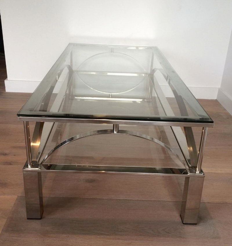 Chrome coffee table