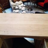 Raw wood desk