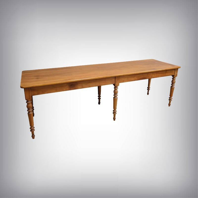 Table de ferme en merisier – fin XIXe