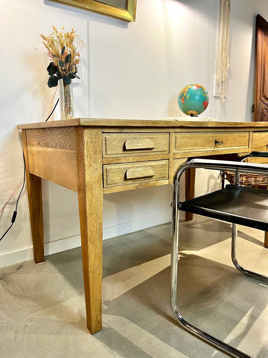 Solid oak desk
