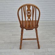 1960s, set of 4 scandinavian dining chairs in solid oak wood, original good condition.