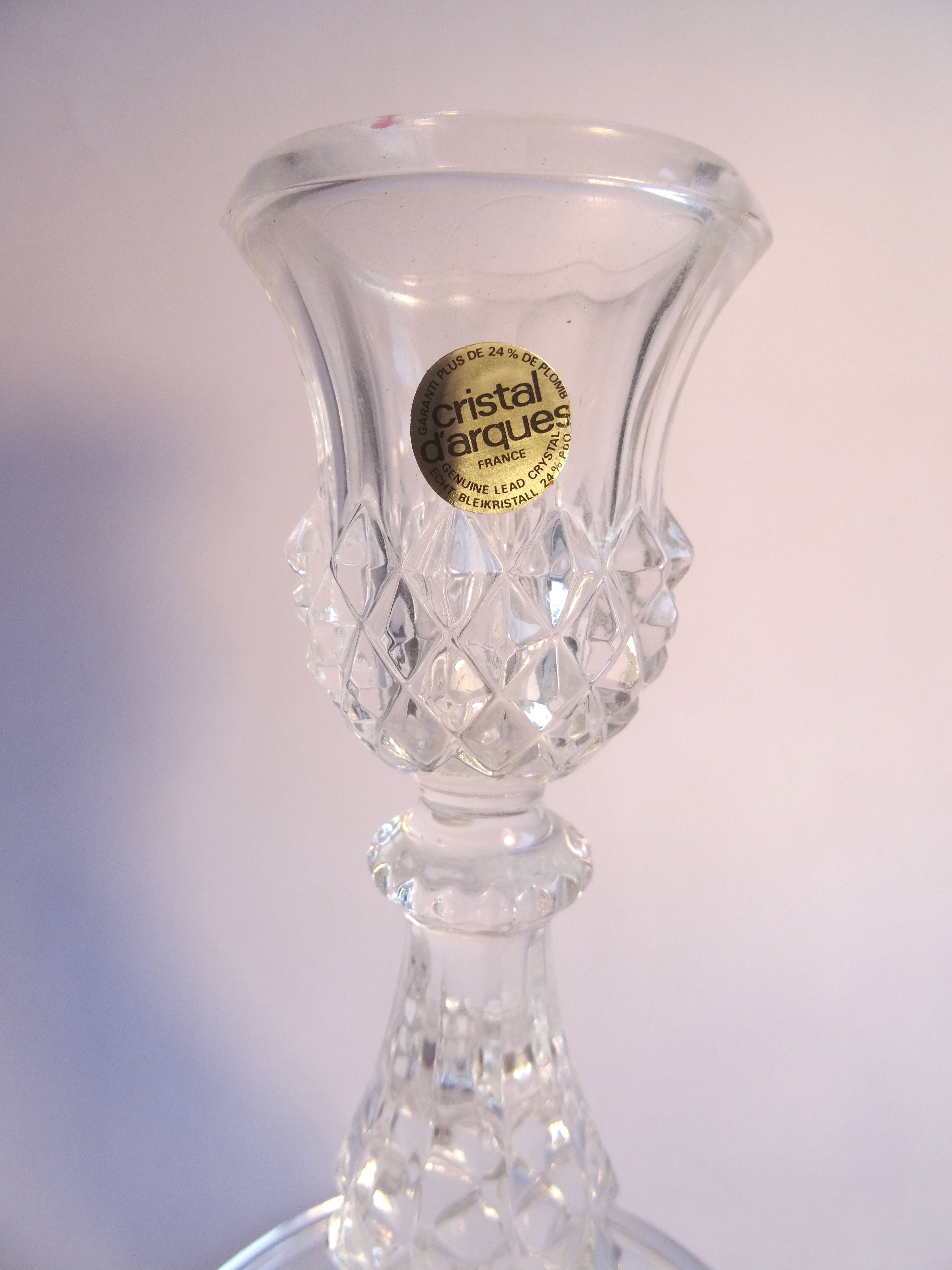 Arques crystal candle holder