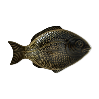 Vintage olive green fish Slurry