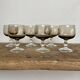 6 smoked liqueur glasses