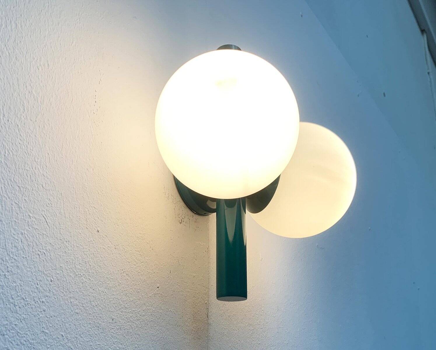 Mid-century German space age wall lamp by Kaiser Idell / Kaiser Leuchten.