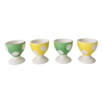 Coquetiers vintage à pois