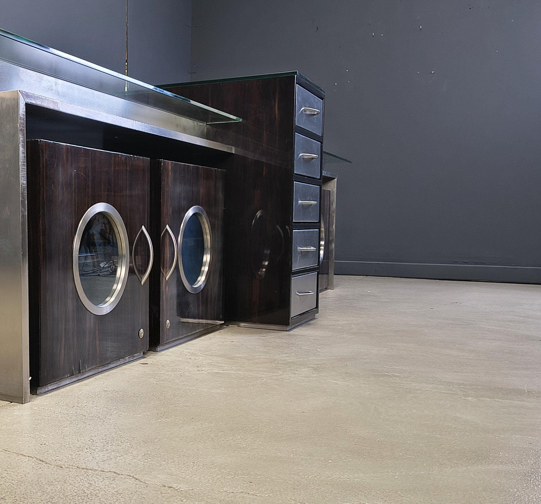 Postmodern custom made credenza, Belgium, 1970s