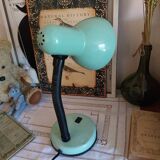 Vintage enamelled metal articulated desk lamp