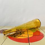 Bouteille Génie en verre d'Empoli jaune ambré - MCM