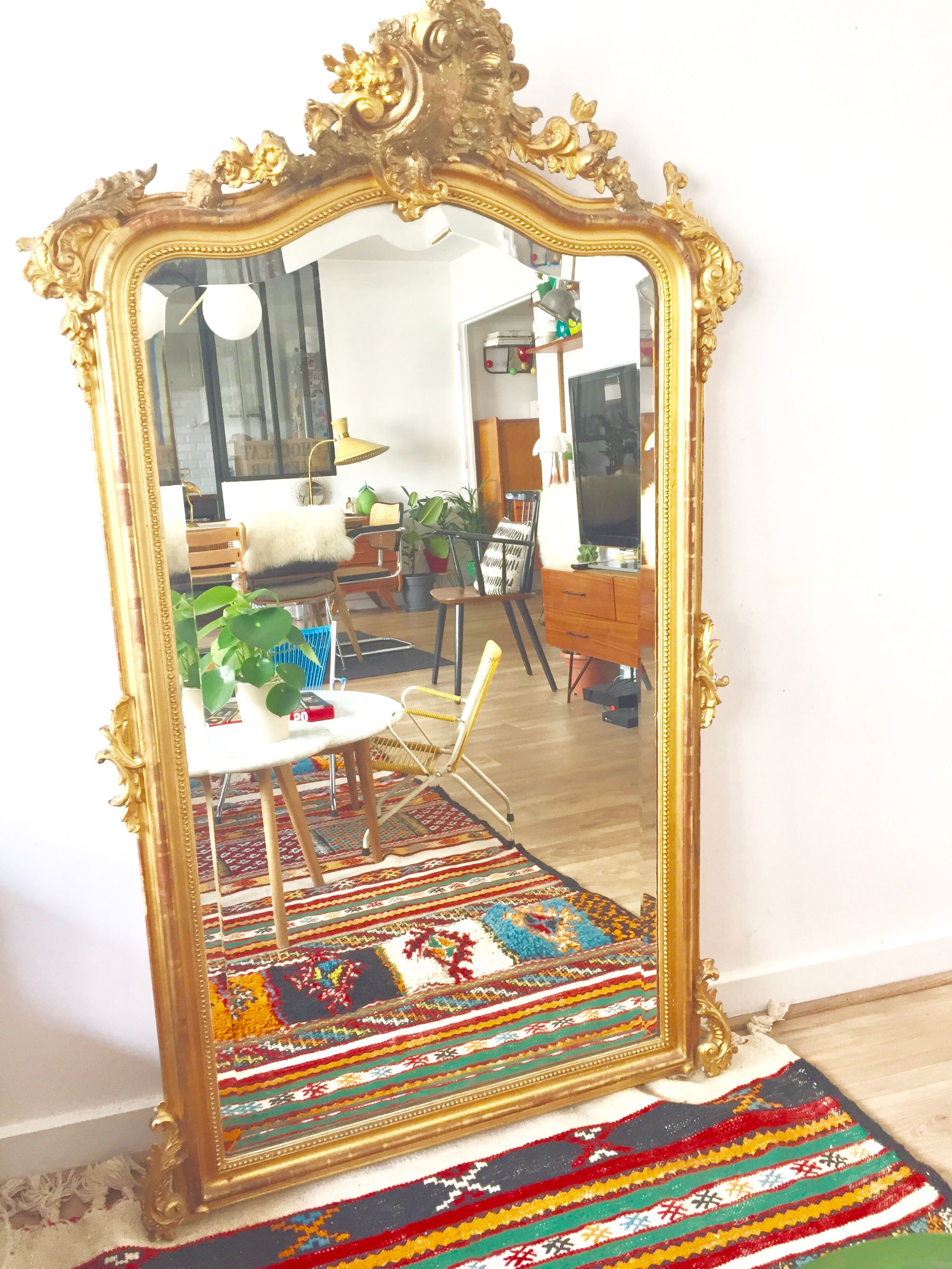 Mirror style Louis XV 89x143cm