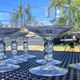 Set of 7 champagne glasses in crystal table art champagne cremant