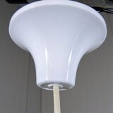 Lampe suspendue vintage en verre Kaiser Leuchten, années 1960