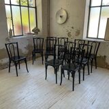 Lot 11 black Baumann bistro chairs